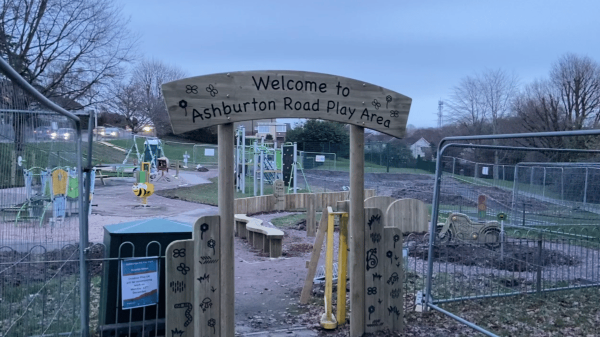 Watch as Ashburton Road Play Area revamp takes shape